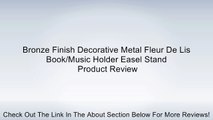 Bronze Finish Decorative Metal Fleur De Lis Book/Music Holder Easel Stand Review