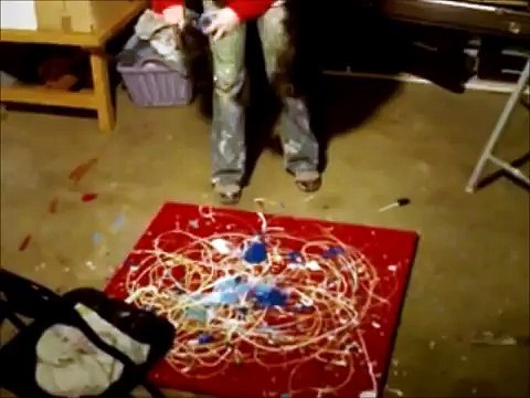 abstract art action painting dripping - expressionnisme abstrait lyrique