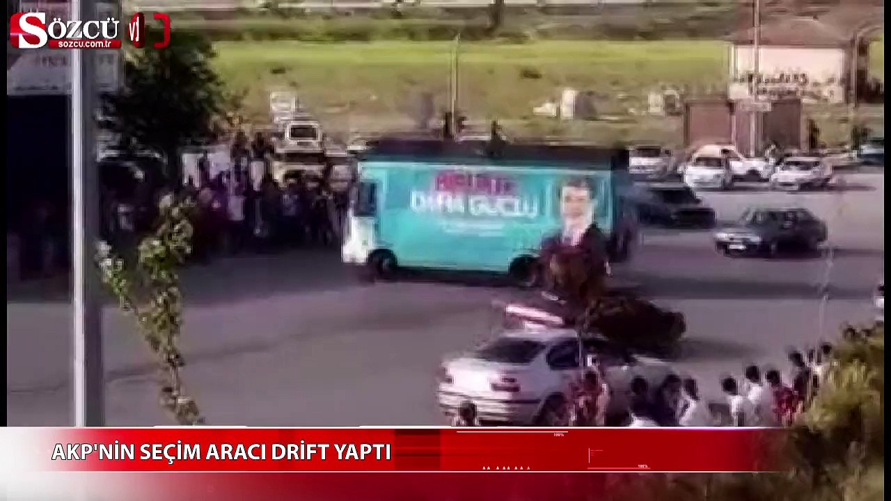 İşte drift yapan AKP seçim aracı!