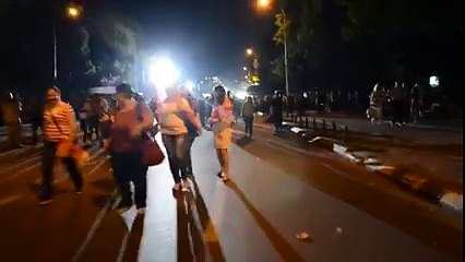 Derisa Gruevski mbante fjalim, një pjesë e njerëzve largoheshin