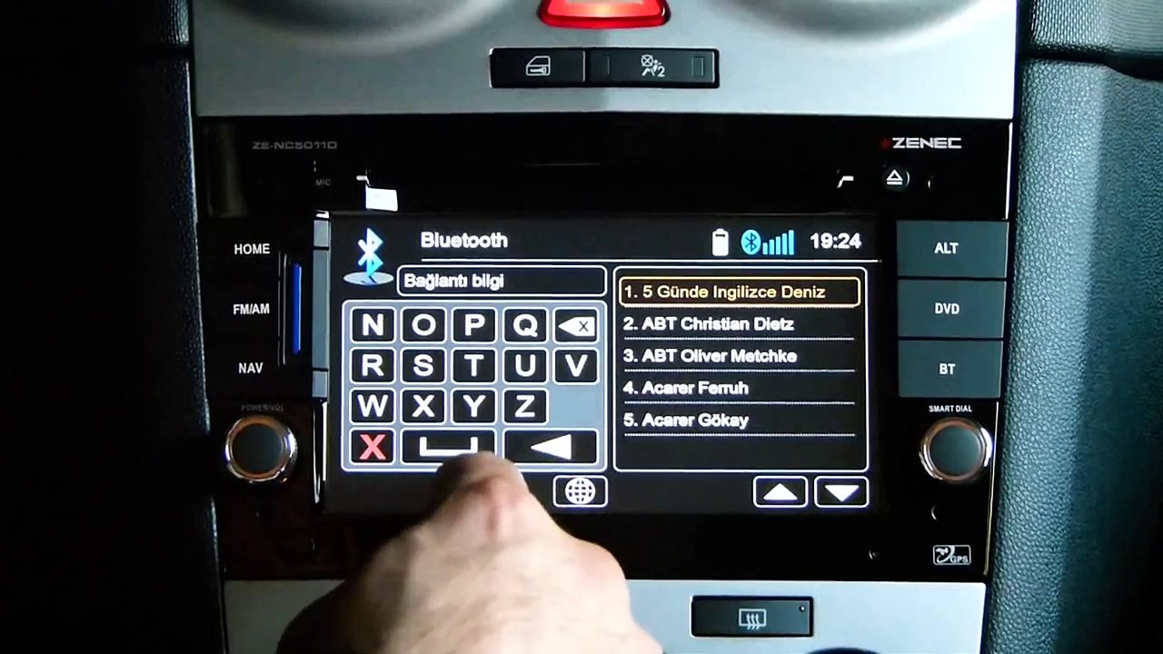 ZENEC ZE-NC5011D OPEL Astra (H) - Corsa (D) - Zafira Bluetooth Tanıtım Videosu