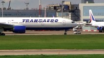 Domodedovo, Boeing 777-300 trent 800  Transaero take-off.