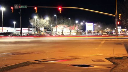 Watch Time Lapse - Street Traffic at Night