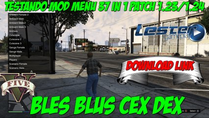 [GTA 5] Mod Menu Online [BLES] [BLUS] [CEX] [DEX] 1.23/1.24