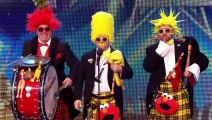 It's more panned pipe than bagpipe for Absurdist - Audition Week 2 -Britain's Got Talent 2015