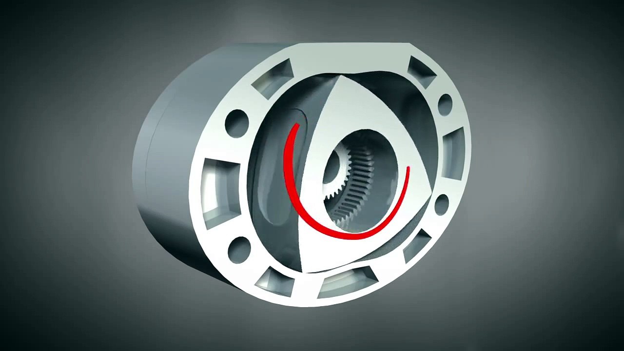 Wankel Engine / Rotary Engine - How it works! (Animation)