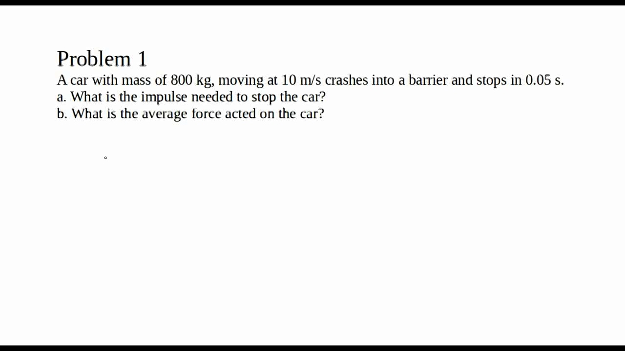 Physics 12: Linear Momentum and Impulse