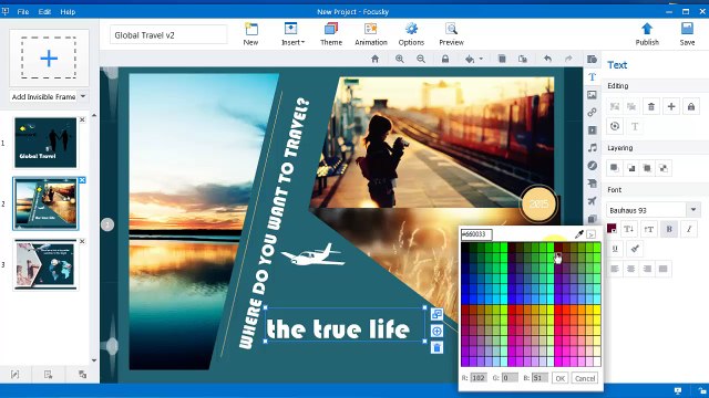 Using Free Presentation Maker for Mac Focusky to wow Your Potential Audiences