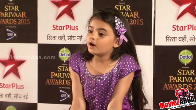 Yeh Hai Mohabbatein Ruhanika Dhawan Wins Best Chota Sadasya Star Parivaar Awardmay 2015