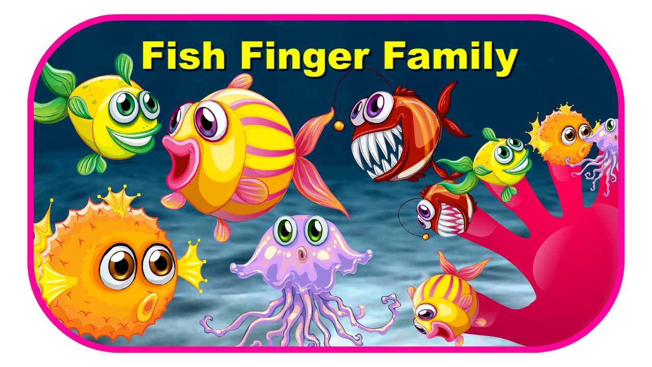 Finger Family Fish Family Nursery Rhyme | Animal Finger Family | Fish ...