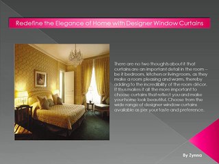 Luxurious designer window curtains within your budget