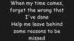 Linkin Park- Leave Out All The Rest (Lyrics)