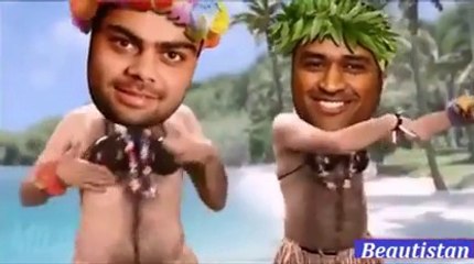 Dhoni and Kohli funny dance (must watch)