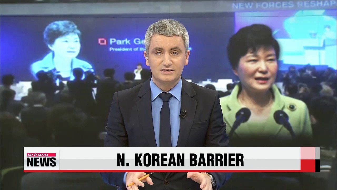 President Park says North Korea deterring Asia's growth