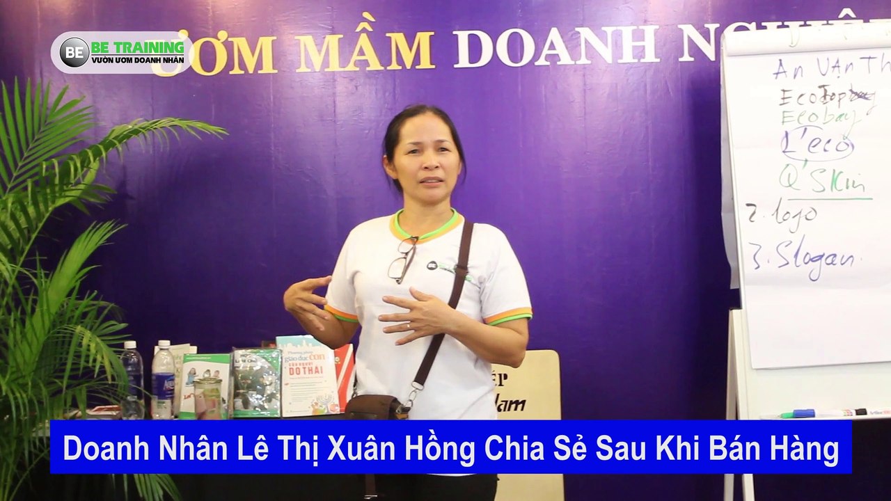 Chia sẻ của doanh nhân Lê Thị Xuân Hồng trong lớp Brand and Marketing Online