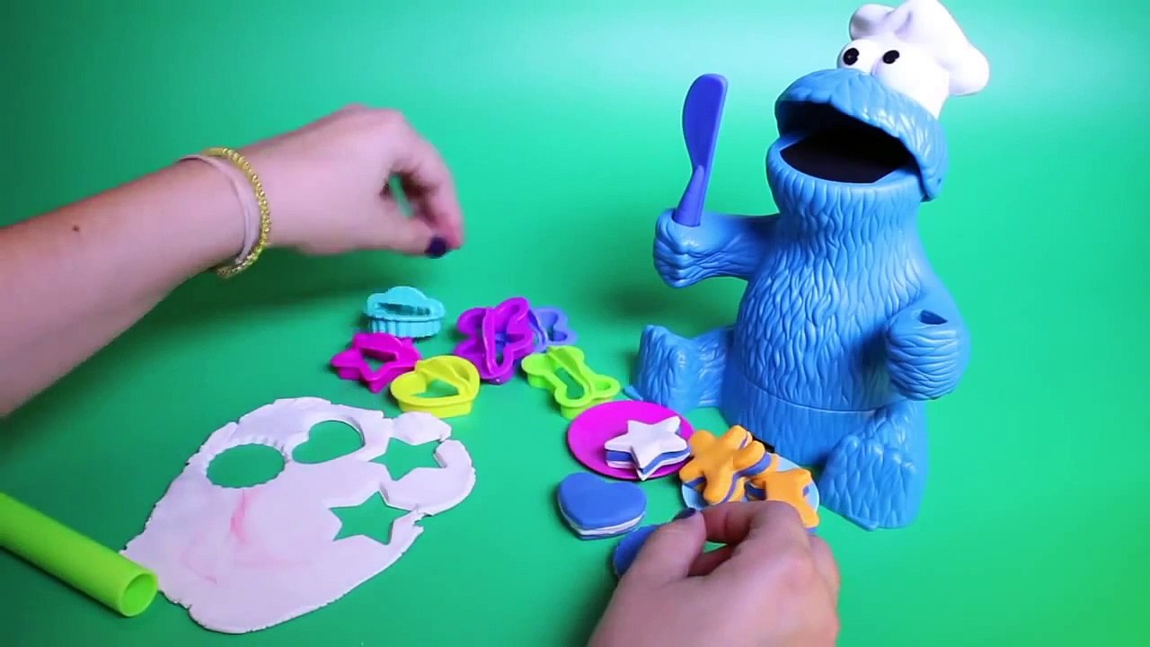 Play Doh Cookie Monster Letter Lunch Mold Cookies Sesame Street Playset Playdoh Toys
