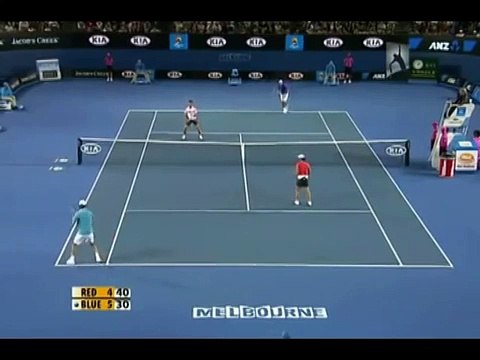 Federer Imitates Nadal