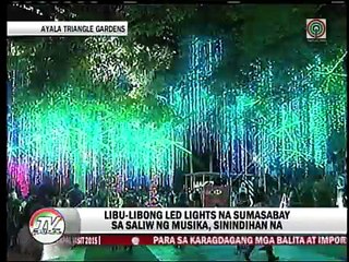 Sayaw ng mga ilaw sa Ayala Triangle Gardens