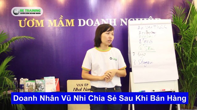 Doanh nhân Vũ Nhi Chia sẻ trong khóa học Brand and Marketing Online