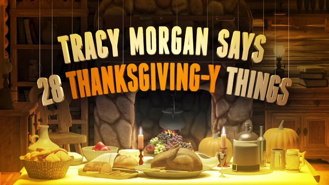 Tracy Morgan Says 28 Thanksgiving-y Things (Late Night with Jimmy Fallon)