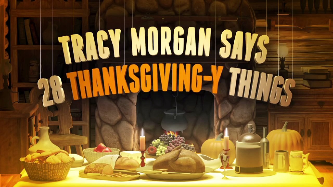 Tracy Morgan Says 28 Thanksgiving-y Things (Late Night with Jimmy Fallon)
