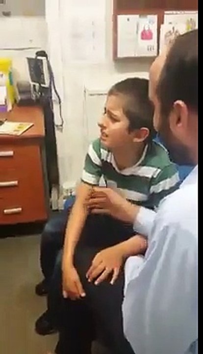 Very Funny, this little boy Scares from injection