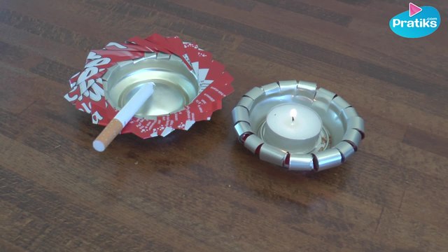 DIY - Comment recycler une canette pour faire un bougeoir ou un cendrier