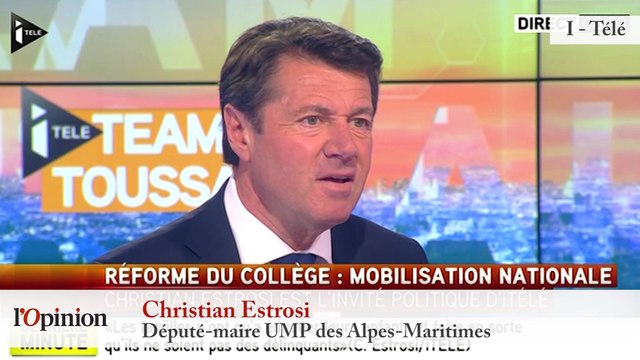 TextO’ : Christian Estrosi (UMP) sur Najat Vallaud-Belkacem : Cette ministre est une récidiviste