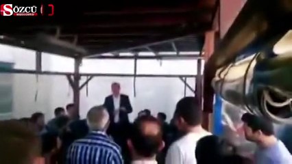 İşçiler Türk Metal iş yetkilisine 8 saniye dayandı