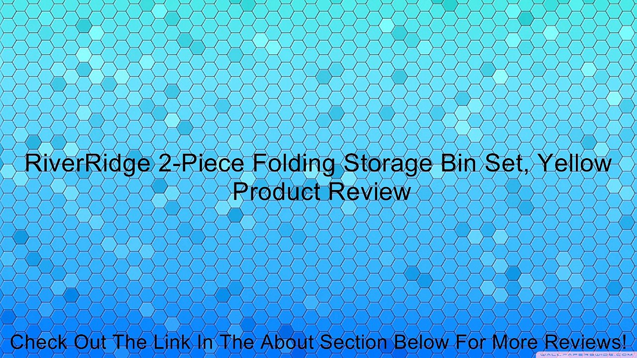 RiverRidge 2-Piece Folding Storage Bin Set, Yellow Review