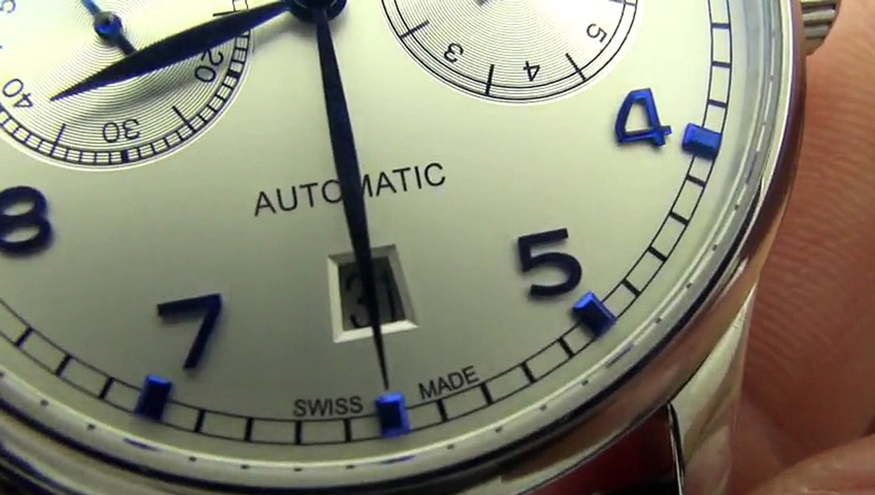 Replica IWC Portuguese Power Reserve 7 Days Automatic Black Leather Strap