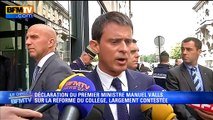 Réforme du collège: Manuel Valls veut 
