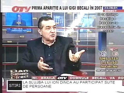 Gigi Becali despre Sorin Vidiu Vantu OTV