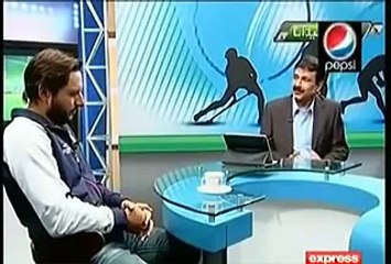 Shahid Afridi giving clarification on Shoaib Akhtar