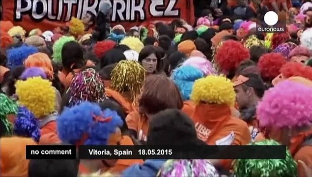 Pro-Basque separatists protest in Spain