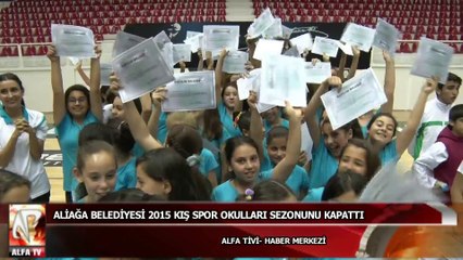 Aliağa Belediyesi 2015 Kış Spor Okulları Sezonunu Kapattı