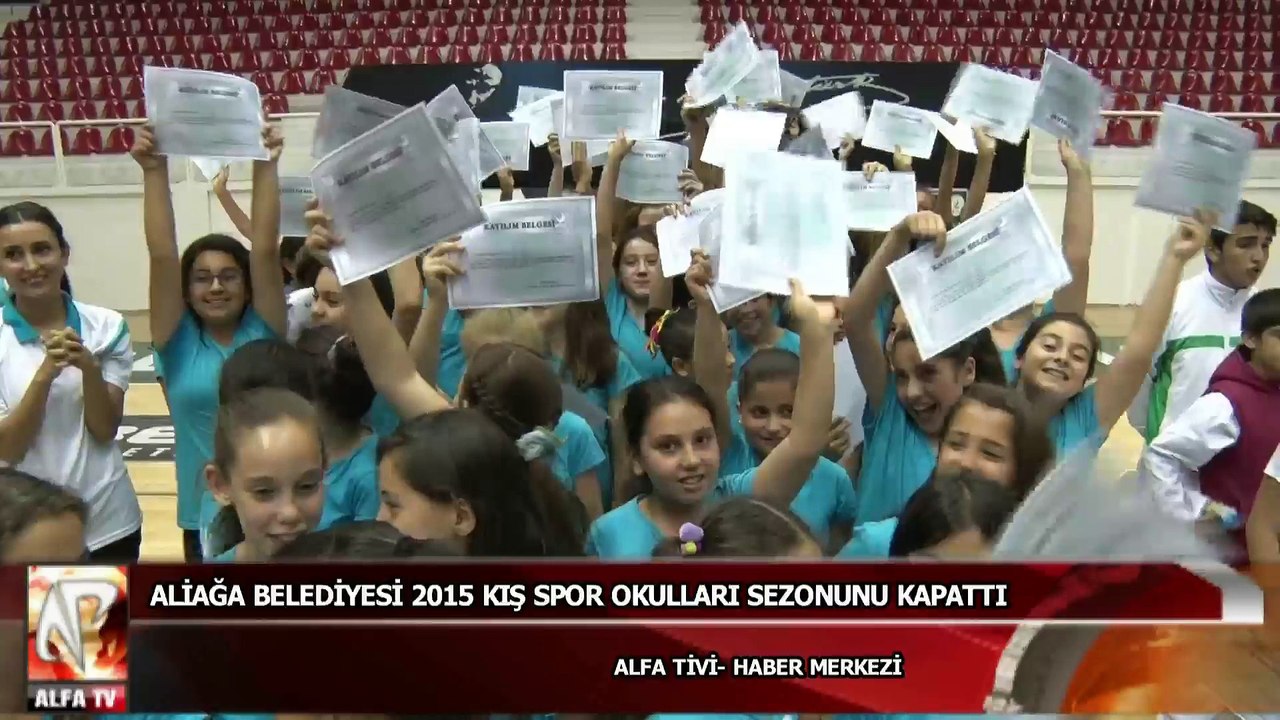 Aliağa Belediyesi 2015 Kış Spor Okulları Sezonunu Kapattı