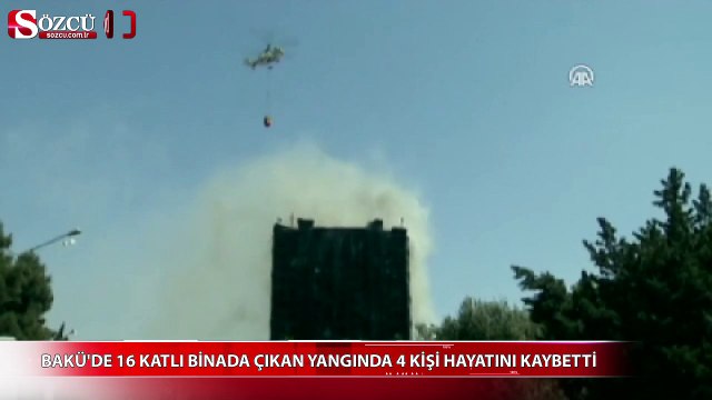 Bakü'de korkunç yangın!