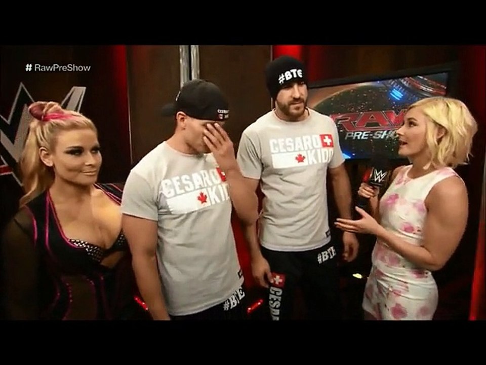 Renee Young interviews Tyson Kidd&Cesaro (18-5-15)