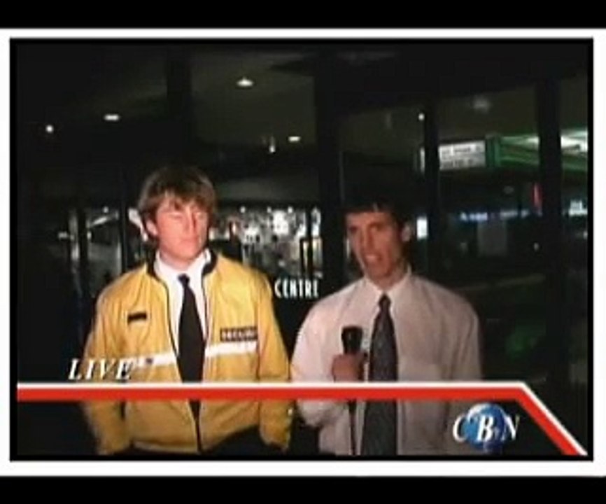 News Reporter shot on live TV