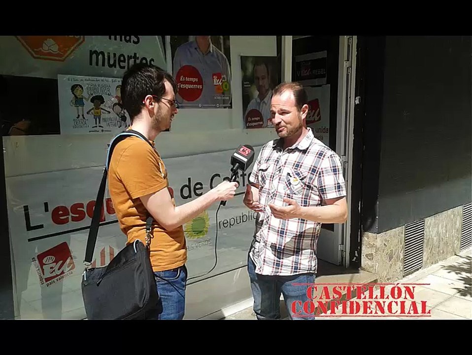 Andrés Martínez (EUPV): "Tenemos historia, tenemos tradición y tenemos políticas totalmente de izquierdas"