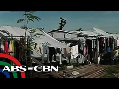 Daan-daang nakaligtas nagtitiis pa rin sa 'tent city'