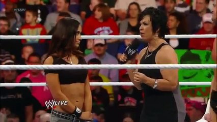 WWE Raw 11/12/12- Vickie Guerrero plays voicemails she claims AJ left for John Cena