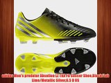 adidas Men's predator Absolion LZ TRX FG Soccer ShoeBlack/Lab Lime/Metallic Silver6.5 D US