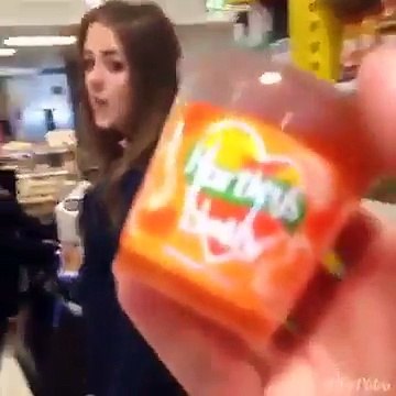 Annoying your girlfriend while shopping ! Hilarious guy... Probably single now!