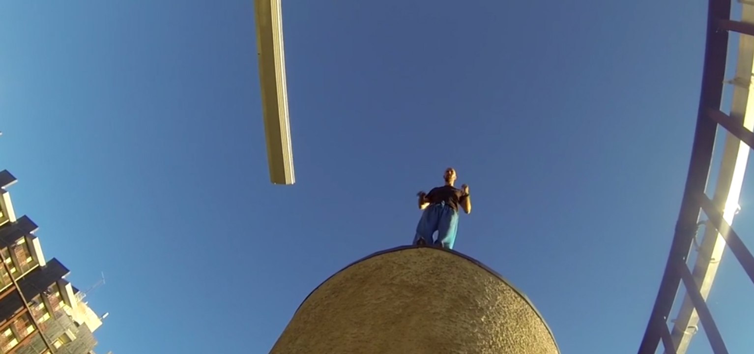 Extreme height cat jump