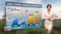 Warm, sunny skies in Wednesday forecast