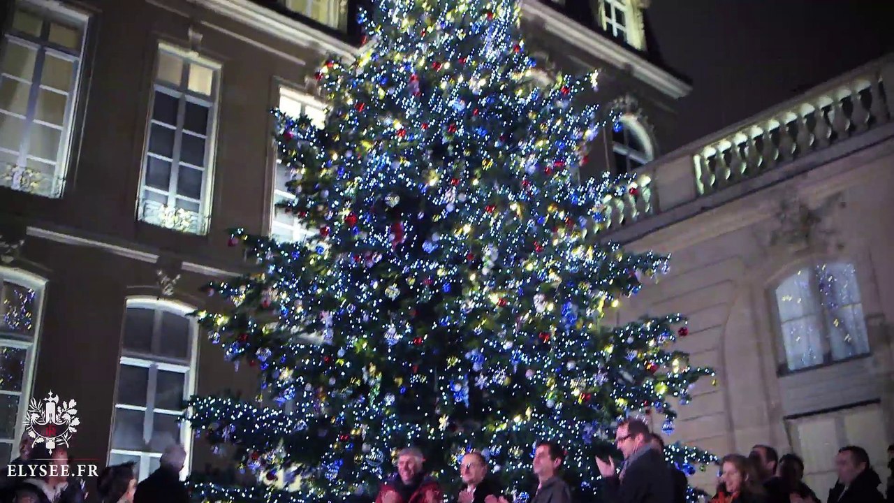 Illumination Sapin de Noël de l'Elysée