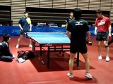 Japan training table tennis in Chile Open 2012