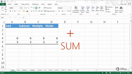 Master Basic Math in Excel 2013: Easy Tips to Add, Subtract, Multiply & Divide 📊